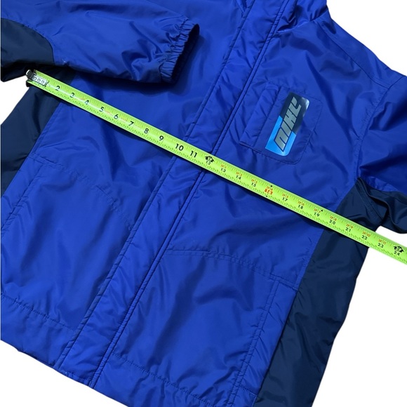 Y2K Nike Boys‎ Youth Lightweight Jacket Size XL 18-20 Nike Swoosh Blue Spellout - Picture 5 of 10